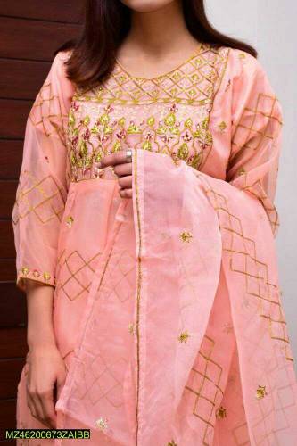 3 pcs  shirt chest 21. length 37 inches trousers46_48.1x dupatta  