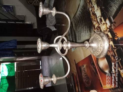 SILVER PLATED CANDEL HOLDER MADE IN ENGLAND 