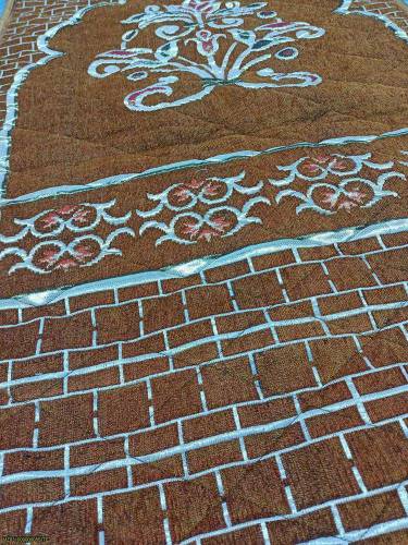 Velvet embossed prayer mat for sale