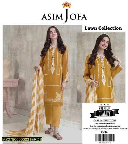 •  Fabric: Lawn•  Pattern: Embroidered•  Shirt Front - Pattern: Embroi