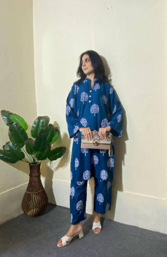 2 pcs Stitched linen dress
