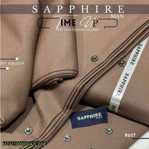 Sapphire Men's Unstitched Wash n Wear Suits