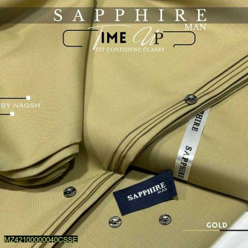 Sapphire Men's Unstitched Wash n Wear Suits
