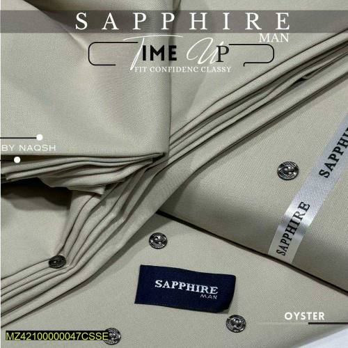 Sapphire Men's Unstitched Wash n Wear Suits
