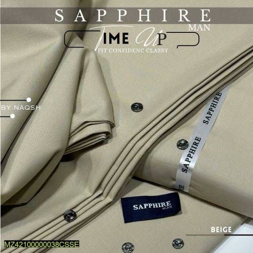 Sapphire Men's Unstitched Wash n Wear Suits