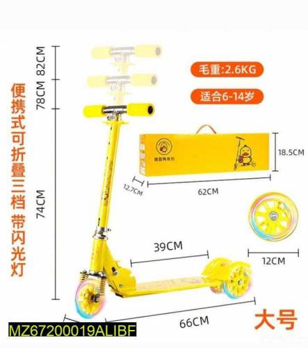 •  Material: ABS Plastic & Metal•  Product Type: Riding Scooty•  Detai