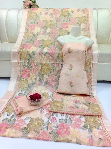 Beautiful self machine embroidery work collectionShirt duppatta on pur