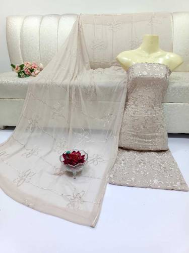Beautiful self machine embroidery work collectionShirt duppatta on pur