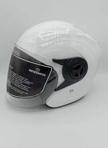 White Motorcycle Helmet 