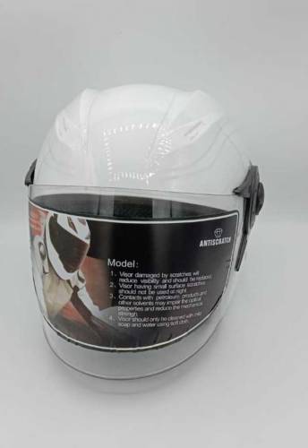 White Motorcycle Helmet 