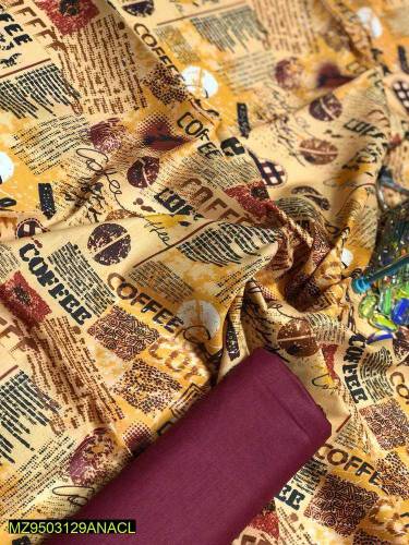 2pc women unstiched lawn printed suit,s Complete suit 