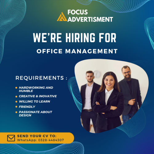 Jobs are available in Lahore