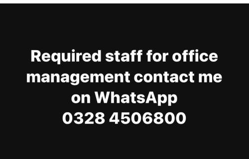 Urgent staff required 