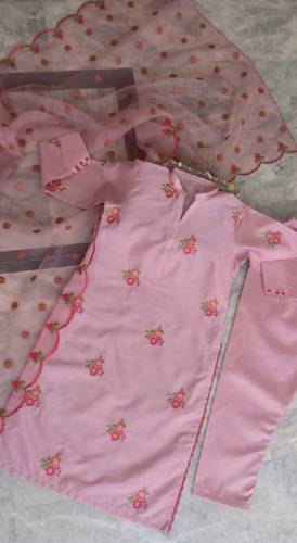 raw silk 3 pcs suit