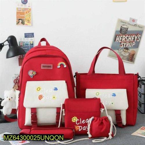 4 pices kids school bag