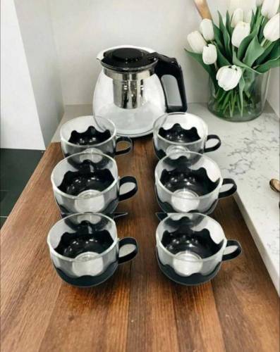 1 Pc Infuser Kettle With 6 Cups
