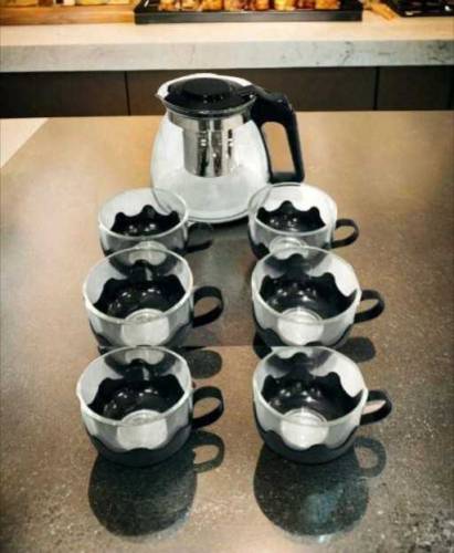 1 Pc Infuser Kettle With 6 Cups