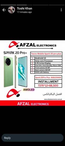 Available on installment without advance 