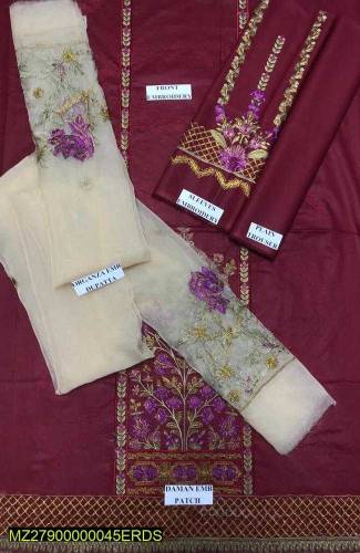 3 Piece Embroidered Lawn Suit