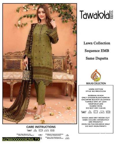 Unstitched Printed 3 Piece Lawn Suits of Brands