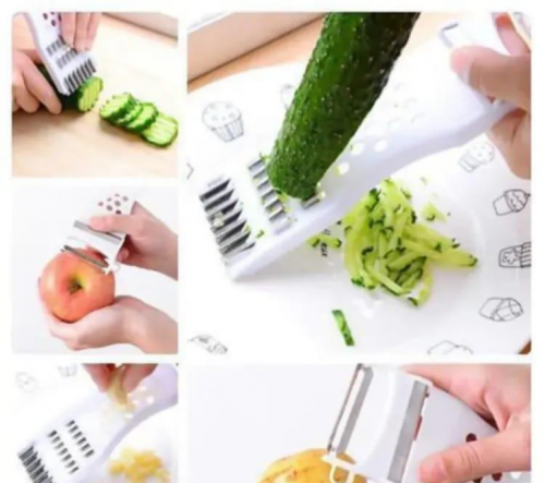5in1 Stainless Steel fruit vegetables grater 