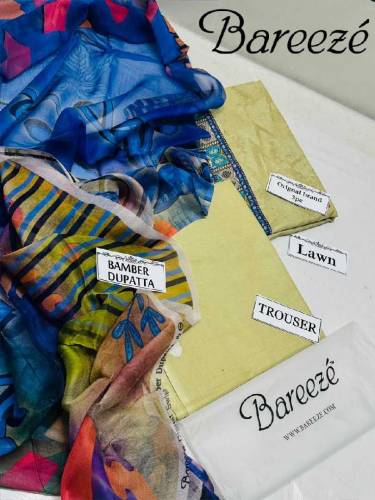 *BAREEZE* Hit Article 3Pc Printed in Summer Collection