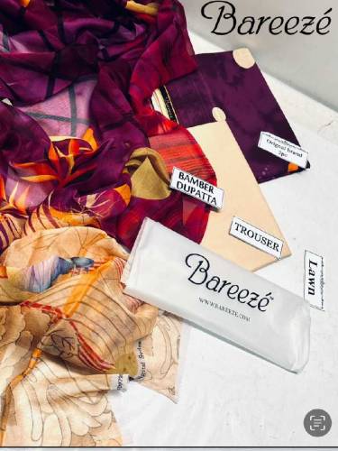 *BAREEZE* Hit Article 3Pc Printed in Summer Collection
