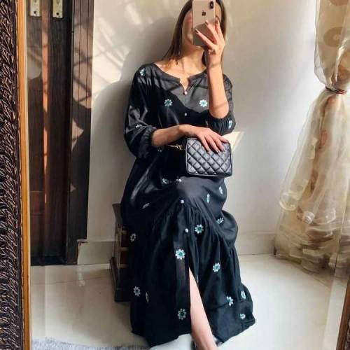 sitched embroidered maxi