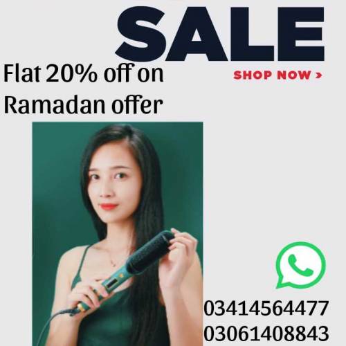 Random color electric Hair straightening bursh for women. 