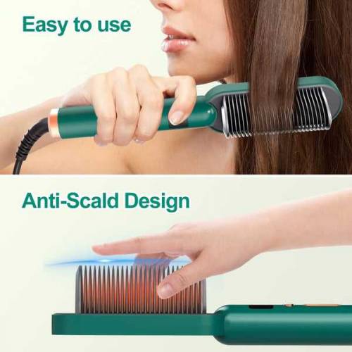 Random color electric Hair straightening bursh for women. 