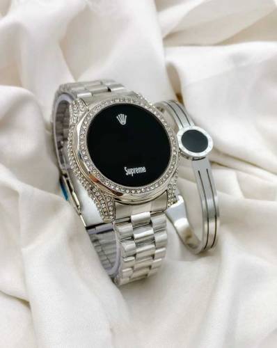 ROLEX SUPREMEDIGITAL TOUCHDIAMOND 💎 STONEBETTER QUALITY STAINLESSSTEEL