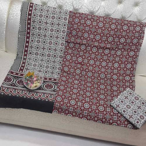  🎊 *Cotton Ajrak 3Pc Suits*🎊
