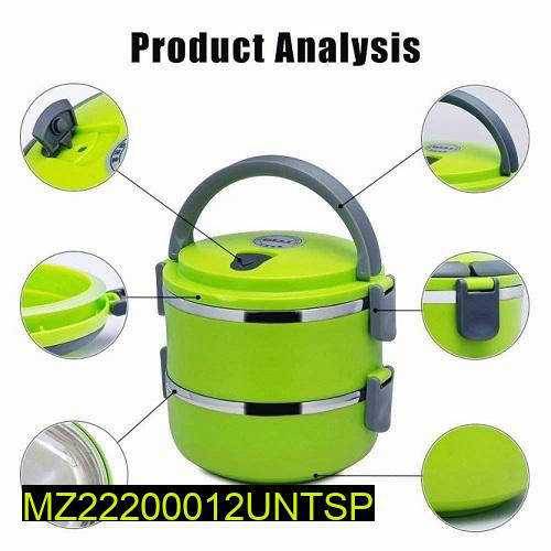 Imported 2 layer stainless steel vacuum lunch box