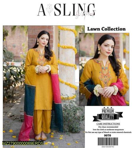 3 piece Embroidered Lawn Suits