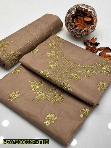 2 Piece Embroidered Linen Suits