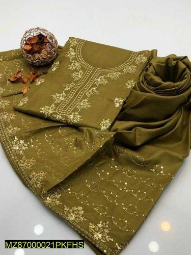 2 Piece Embroidered Linen Suits