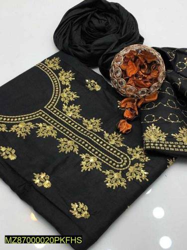 2 Piece Embroidered Linen Suits