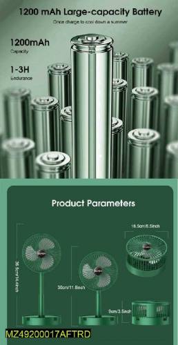 portable DC fan with free delivery only Ramadan offer