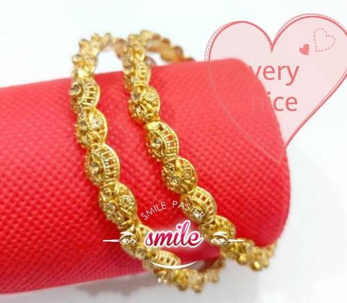 free delivery🔥🔥🔥2pcs golden bangles