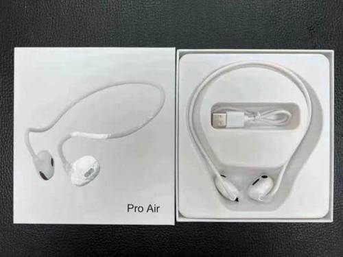 Pro Air Neck Hanging Wireless Earphone White
