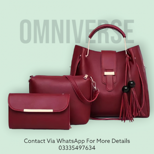 Alexa 3 Piece Ladies Handbags