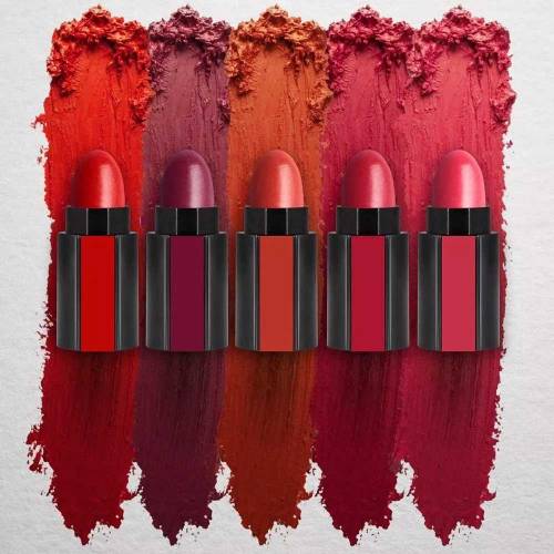 Matte Lipsticks 5 In 1 Red Brown Nude Pink Maroon Waterproof Long Last