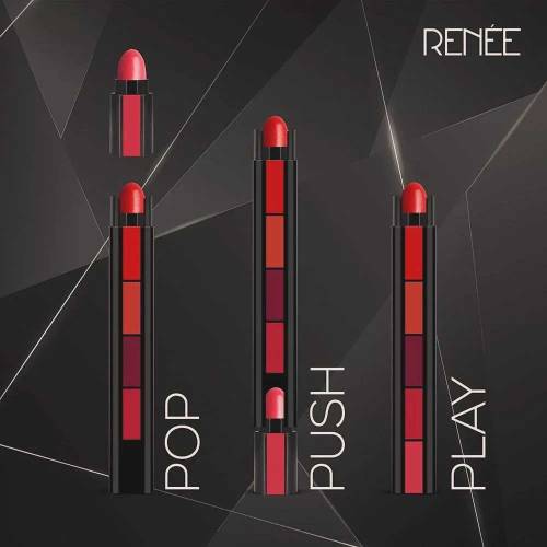 Matte Lipsticks 5 In 1 Red Brown Nude Pink Maroon Waterproof Long Last