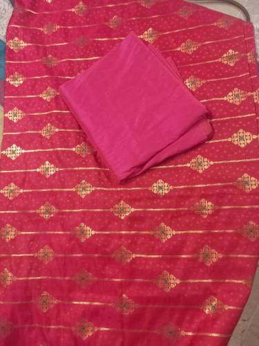 raw silk suit with shawl
