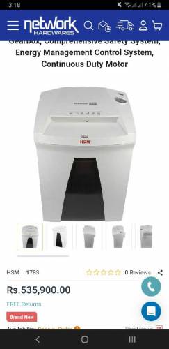 HSM SECURIO B24c L4 Micro-Cut Shredder - Micro-Cut - 13 Per Pass