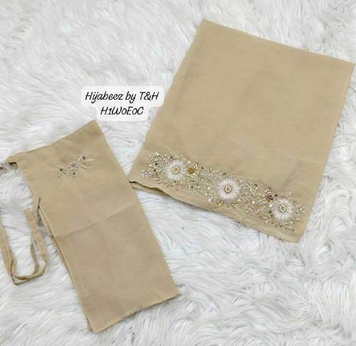 ARTICAL HAND WORK HADY KA KAAM EMBROIDERED 2 PEC SCARF NIKAB SETSTUFF