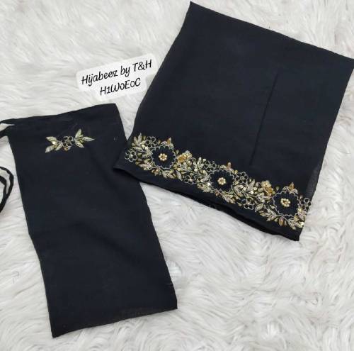 ARTICAL HAND WORK HADY KA KAAM EMBROIDERED 2 PEC SCARF NIKAB SETSTUFF