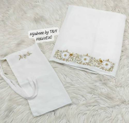 ARTICAL HAND WORK HADY KA KAAM EMBROIDERED 2 PEC SCARF NIKAB SETSTUFF