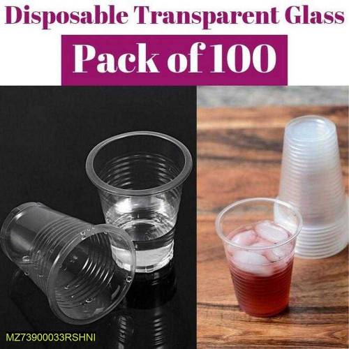 disposable transparent Glass set.pack of 100 