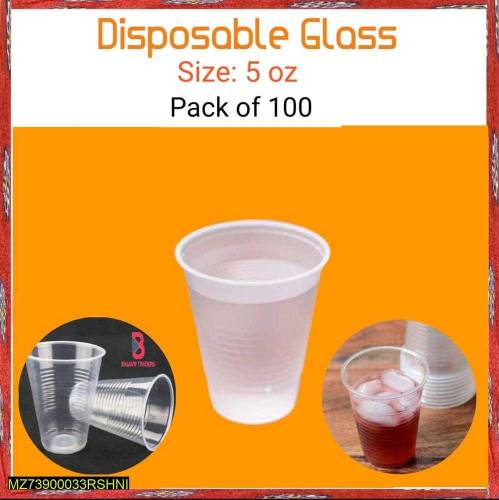 disposable transparent Glass set.pack of 100 